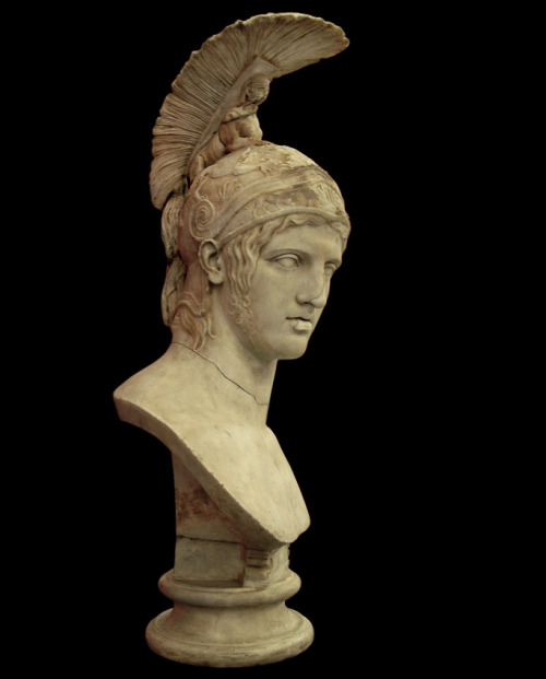 theancientwayoflife: ~Head of Ares. Marble. After the Greek original by Alkamenes ca. 420s BCE. Sain