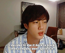 twoy:seokjin: I said what I said (transl)