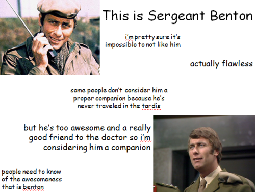 stephadoo:Classic Who Men Are Awesome→ Sergeant Benton