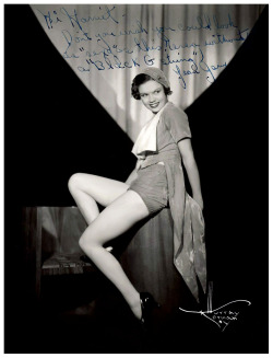 Jean Garybeautiful Vintage 30’S-Era Promo Photo Personalized To A Friend: “Hi