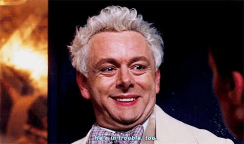 xavantina:daughtersofthanos:Good Omens 1x04: Saturday Morning Funtime#tfw you are getting bullied fo
