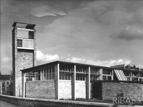 modernism-in-metroland: Westville Road Primary School, Hammersmith (1951) by Erno Goldfinger. Goldfi