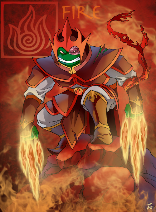 tanya-buka:Crossover series with TMNT and Avatar. Love them bouth.