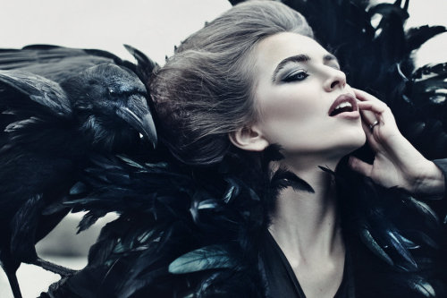 Queen of Ravens by Avinemodel - Katerina Shushakova muah - Elen Kaddaha fashion design - Maria Daran