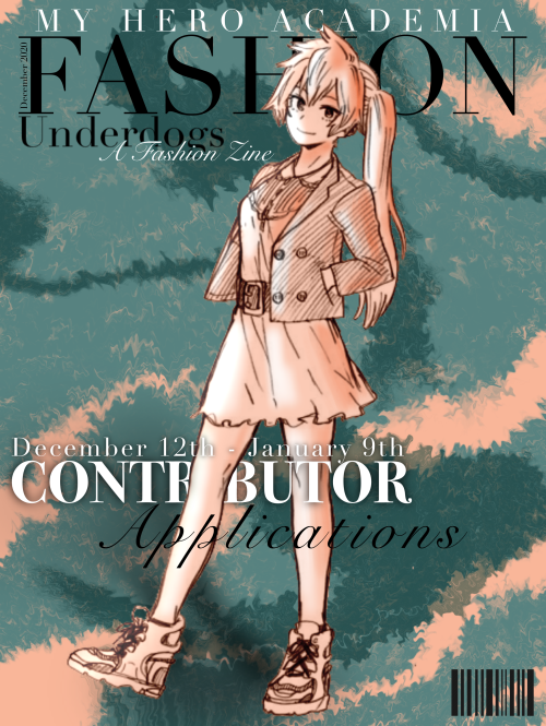 underdogszine: Contributor Applications are now Open!They will be running from December 12th, 2020 u