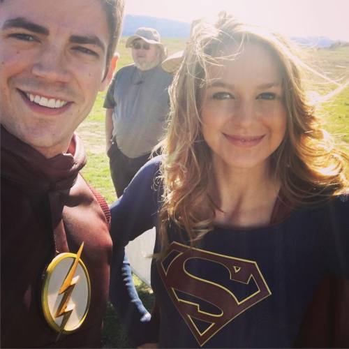 dailysupergirlcbs: grantgust: Those two emblems look pretty good together… @melissabenoist