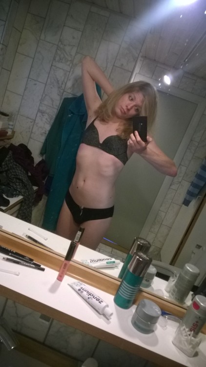 swordmaiden:  The sun didn’t really come up today #Ragnarok so some of the pictures are a bit dark. Today marks my one month HRT anniversary, I feel like I should at least be a D cup by now, but my body seems determined to keep me flat chested for now.