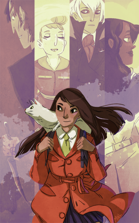 radiantboy:Girl detective and cat.  There will always be a cat.