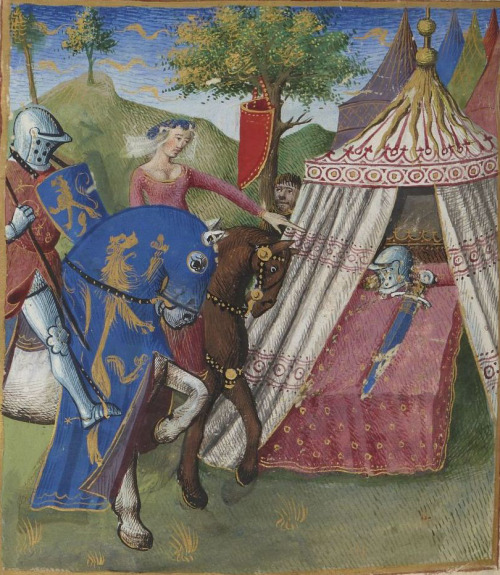 “The story of Lancelot du Lac” part 3; illustration by the Maître des cleres femmes, 130
