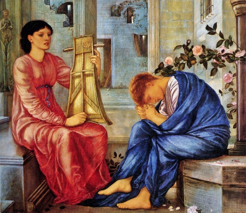 The Lament by Edward Burne-Jones, 1865-1866