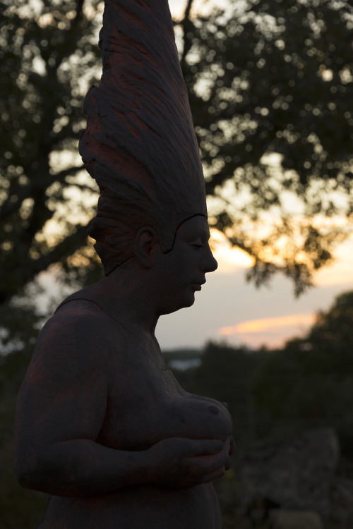 Late summer photo shoot of my Neolithic Venus. I took the piece to the &ldquo;Côa&rdqu