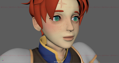 [2019] “Nial Ruadh | WITCHBORN (3D modeling)” by Chihiyro 3D modeling of my OC Nial, the main charac