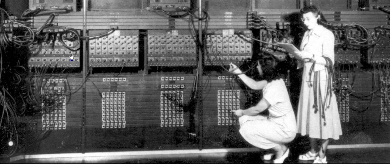 engineeringhistory:  Gloria Ruth Gordon and Ester Gerston working on programming
