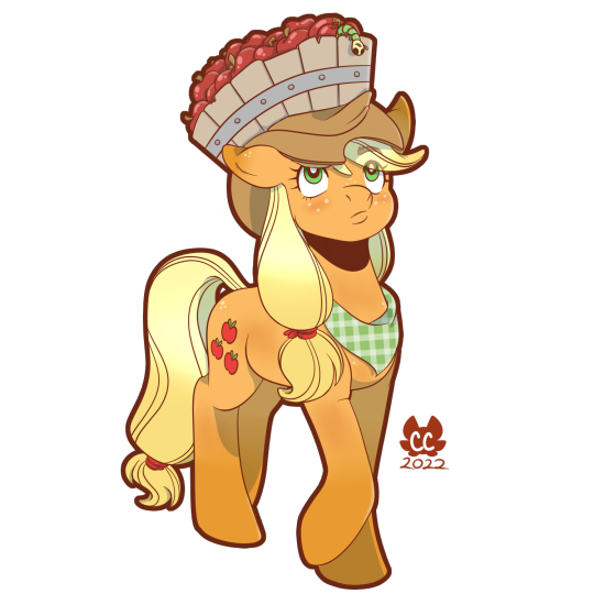 cckittycreative:Hitch hikerAs long as he doesn&rsquo;t eat any of her apples,
