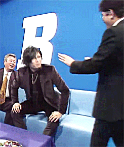 rnajinbuu:  Hamada wanted high fives, but Gackt wanted hugs.  :)