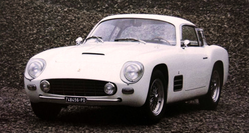 carsthatnevermadeitetc:  Ferrari 250 GTZ Prototipo, 1956, by Zagato. The carrozzeria built 5 versions of the 250 GTZ, each one was unique. Chassis number #1367 had all-alloy bodywork and was finished in white