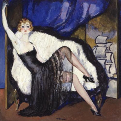 books0977:Femme du Monde (c.1929). Kees van Dongen (Dutch, 1887-1968). Oil on canvas. Chrysler Museu