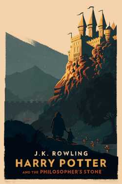 supersonicart:  Olly Moss’s Harry Potter.