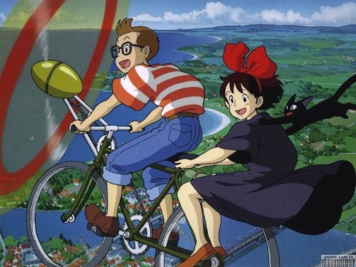 Studio Ghibli, Kiki’s Delivery Service, 1989魔女の宅急便,  Majo no TakkyūbinKiki: “We can fly with o