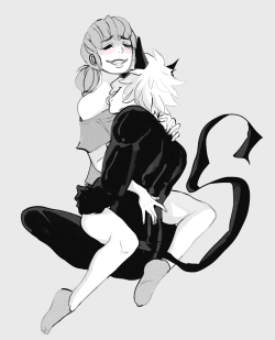 azaira:  more black and white marichat for