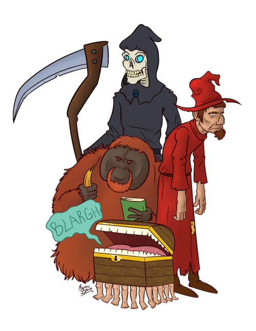 andrewsillustrating:The Discworld books my sister wants probably won’t arrive until after her birthd