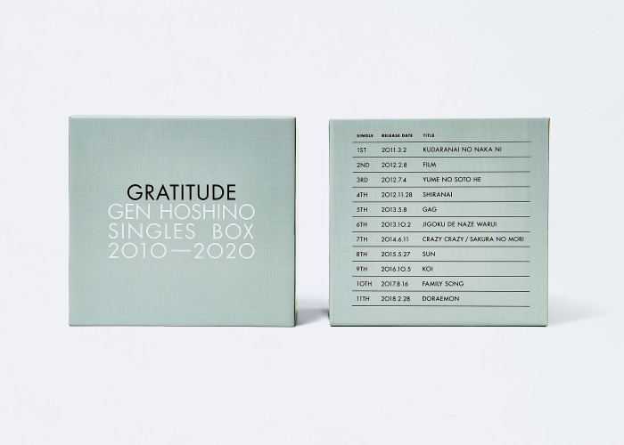 低価最新品】 Gen Hoshino Singles Box“GRATITUDE