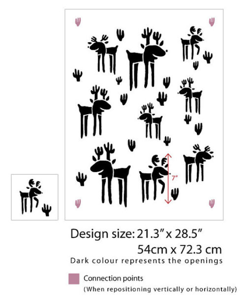 scandinavianstencils: Rudolph the Red Nose Reindeer stencil is here! Santa’s helper is here to stay 