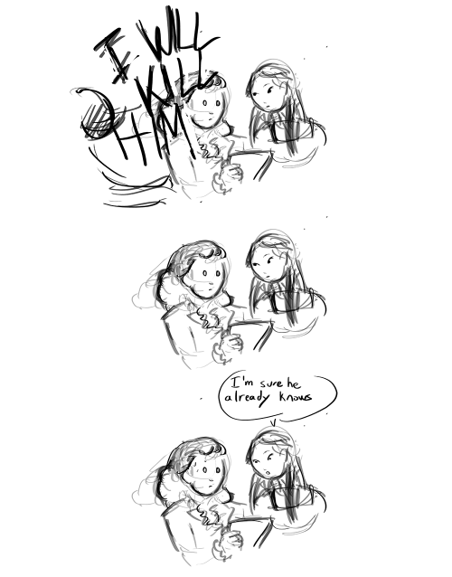 hamilfluff: Today I drew a very ugly comic but I find it very funny so I decided to post it anyway.