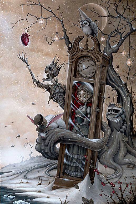 obsessedwithskulls:  Art by Anthony Clarkson. http://www.anthonyclarksonart.com/