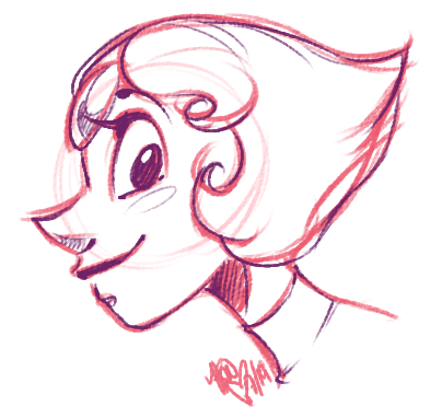 haliewilliams:  Just a quick headshot of my favorite Crystal Gem~