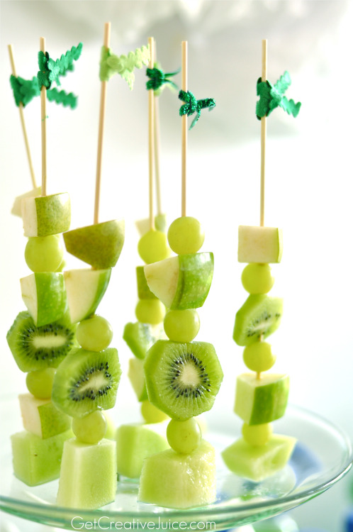 Healthy fruit kabob treat