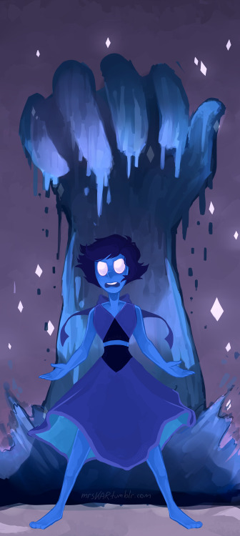 mrskar:“I’m Lapis Lazuli, and you can’t keep me trapped here anymore!”ayy lmao I did a new steven universe thing! B’^)