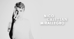 justagirlnamedkayla:  Happy 24th Birthday Nico Mirallegro   :   26th of January 1991