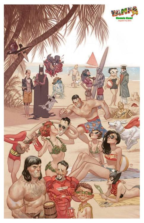 xombiedirge:Tampa Bay Comic Con Poster by Julian Totino Tedesco / Blog