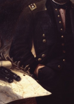 Portrait Of Ulysses S. Grant, Ole Peter Hansen Balling, 1865. Detail.