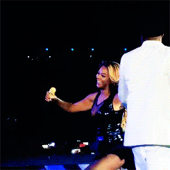 beyonseh:  Jay Z and Beyoncé during their last show of the On The Run Tour 