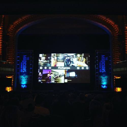 Getting on the screen #themagicians (at Paramount Theatre)