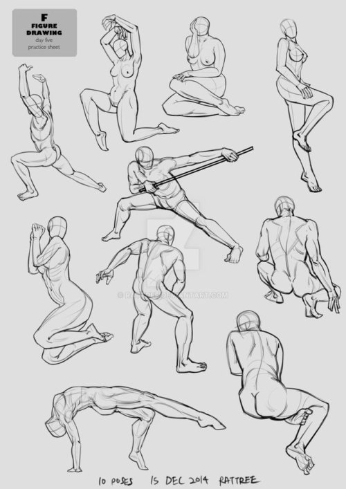 Figure Drawing Poses by ROZ