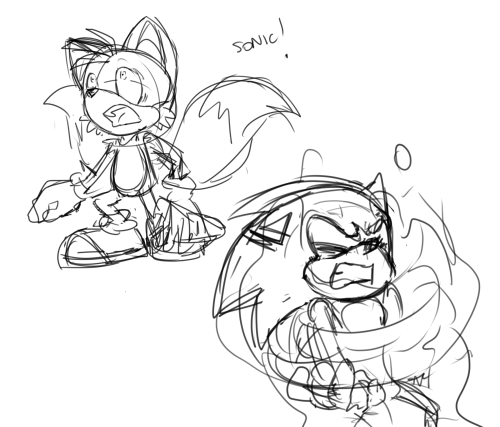 Some brotherly angst?There’s not enough Tails and Sonic angst for my angsty soul so I make it myself