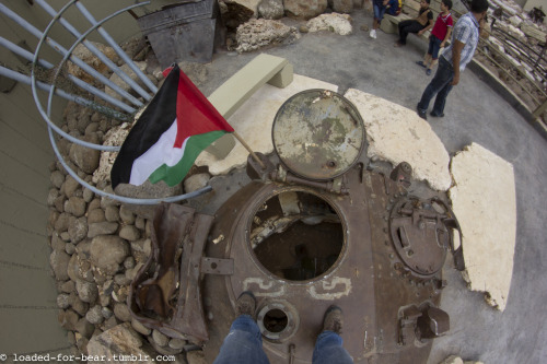 Palestine flag in Mleeta, Lebanon.