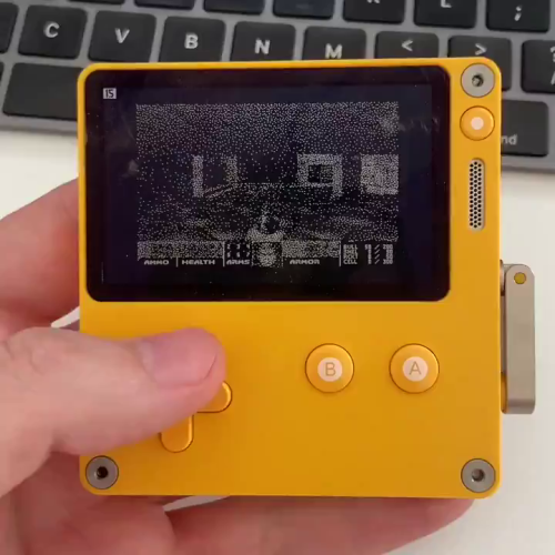 The Playdate? Yeah, it runs Doom.The Playdate is a curious handheld console under development by Mac