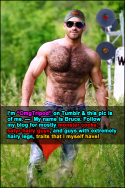 omgtripod:Pic of me, “OmgTripod,” your