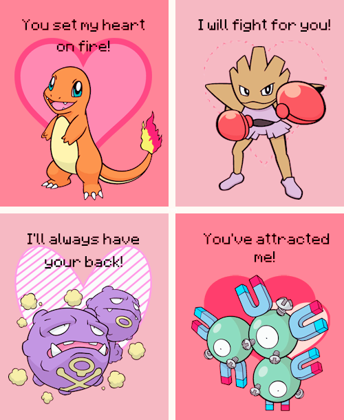 tinaalsgirl:shelgon:Pokemon Valentines Day Cards @irritator-challengeri​