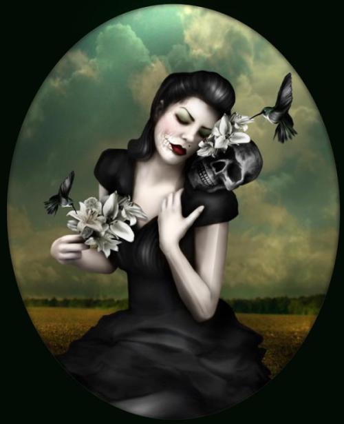 asylum-art:  Aunia Kahn Art Born in 1977 in Michigan, Aunia Kahn is a self taught figurative artist who began creating art as a therapeutic response to a difficult upbringing. Kahn’s works combines many disciplines, wrapping them into a hybrid art form