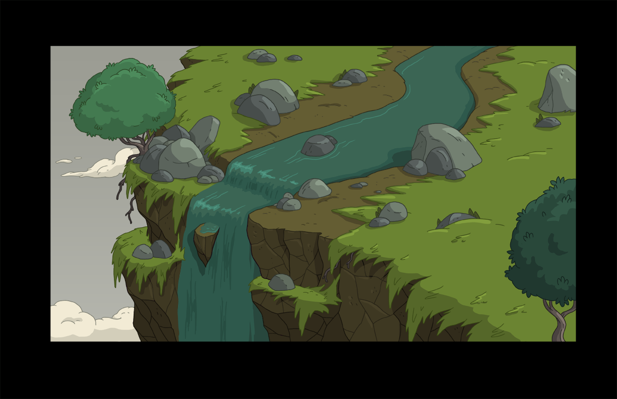 selected backgrounds from Breezy art director - Nick Jennings BG designers - Santino