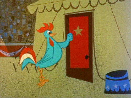 talesfromweirdland:‪Production art (and two stills) for Cornelius Rooster, Kellogg’s brand mascot. I