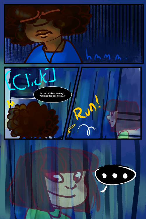 comic listprevious update next update friday!the only sign used here is “hurt” for chara being hurt.