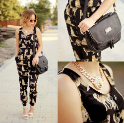 lookbookdotnu:  Leopard Jumpsuit (by Wioletta