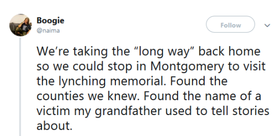 queeeensuave:  kimbysaysgo:  thatpettyblackgirl:   https://museumandmemorial.eji.org/  A gentle reminder that the “last lynchings” were between 1981-1991, so  it’s less than 40. The CRA act was passed 54 years ago. Not enough  people want to hear