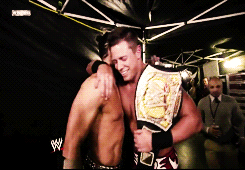 takemetohellundertaker:  tate-duncan-wilson: WWE Straight To The Top: MITB Anthology - The Miz after winning his first WWE heavyweight championship  I’m The Miz And I am You’re Champion xx :)  This is awesome!!! It’s so heartwarming to see them